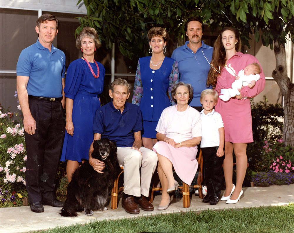 Family photo restoration, before